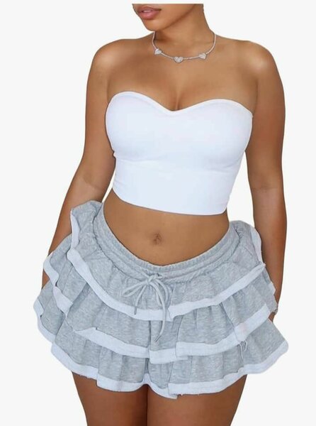 Jupe évasée multicolore bohème