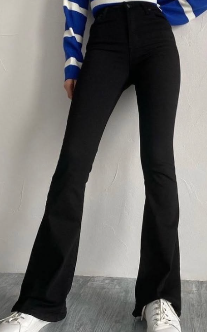 В наличии 🌸 Клёш🤤 Рассветки:черный,синий Размер:22,23,24,25,26,27,28,29