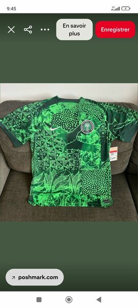Maillot de football vert