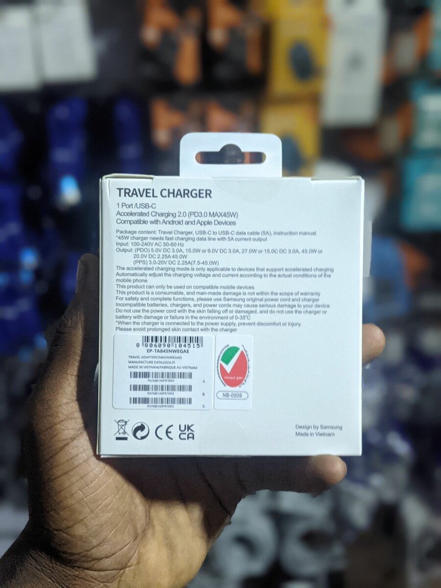 Sumsung c to c complete charger