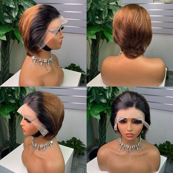 Perruque bob lace front naturelle