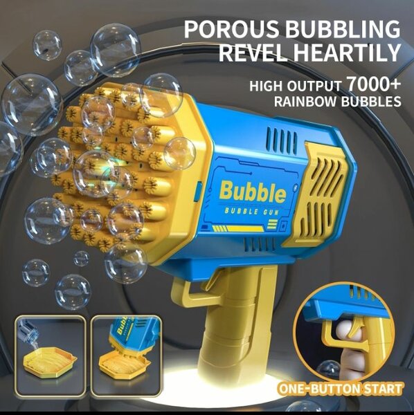 Pistolet à bulles LED enfants