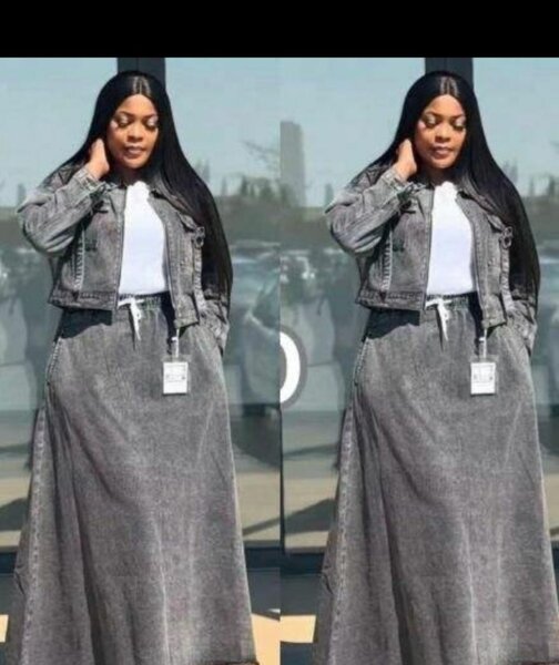 Veste et jupe en denim