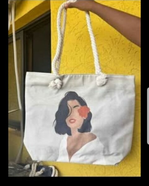 Sac fourre-tout artistique en toile