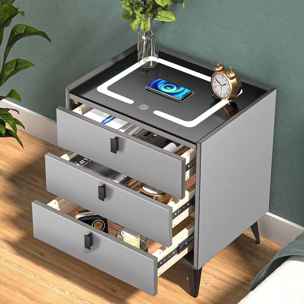 Smart LED Bedside table Drawer