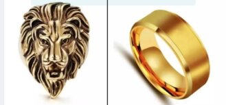  Golden Lion Head Rings & Rings For Boys & Girls