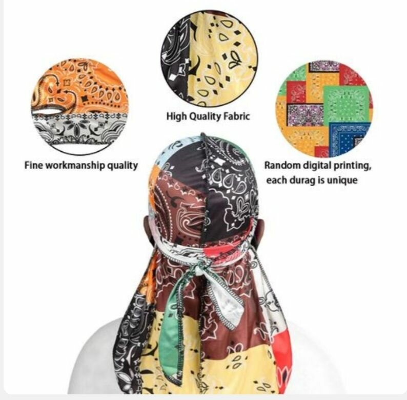 Durag multifonction coloré