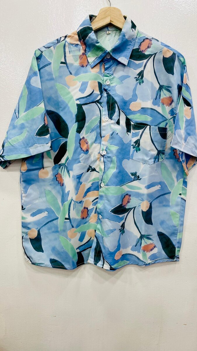 Chemise Florale à Manches Courtes