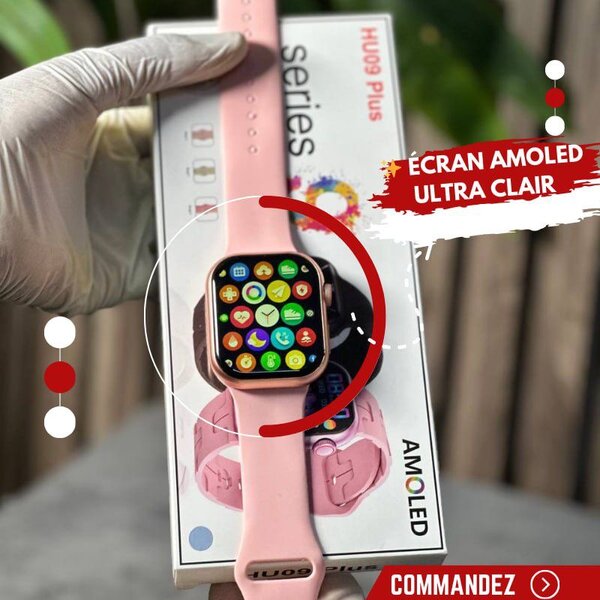 Montre Intelligente AMOLED Rose