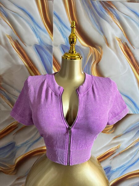 Top court zippé tendance