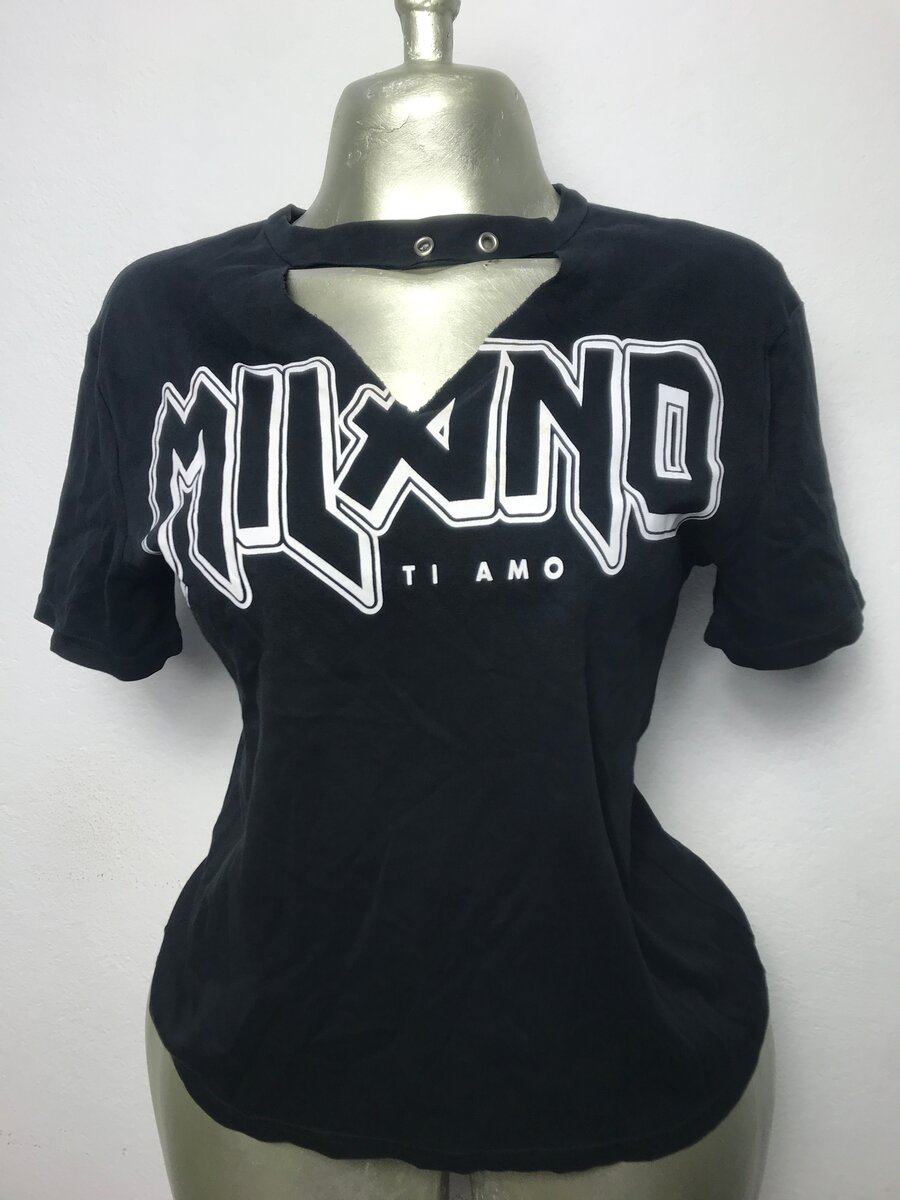 T-shirt femme Milano noir