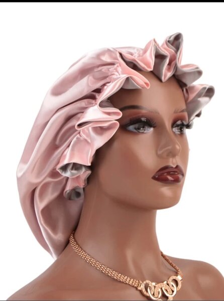 Satin hair bonnet