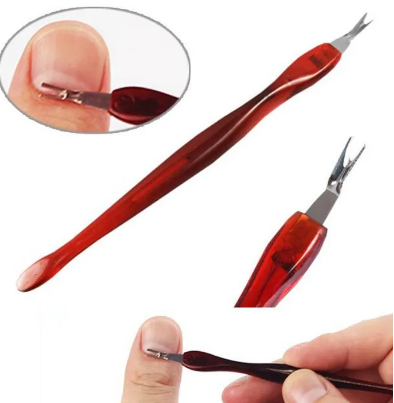 01 Piece Stainless Steel Dead Skin Fork Nipper Pusher Trimmer Callus Cuticle Remover Peeling Knife Pedicure Manicure Art Tools