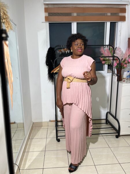 Ensemble Plissé Élégant Femme