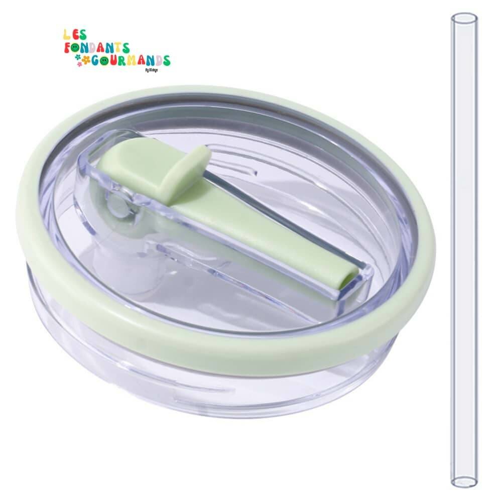 Couvercle hermétique avec paille