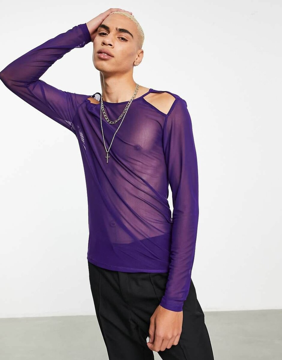 Haut filet manche longue ASOS