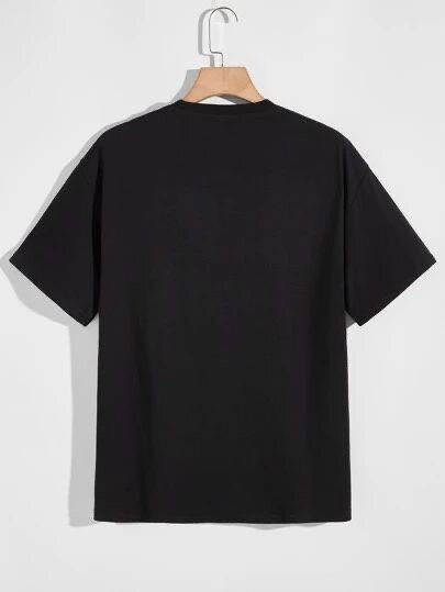 T-shirt noir sans motif