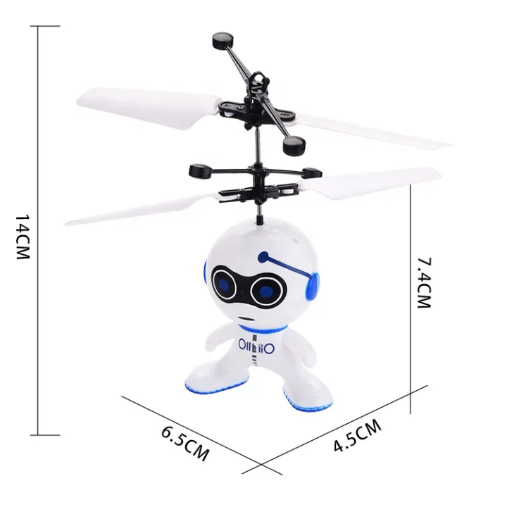 Mini Robot Jouet Volant LED