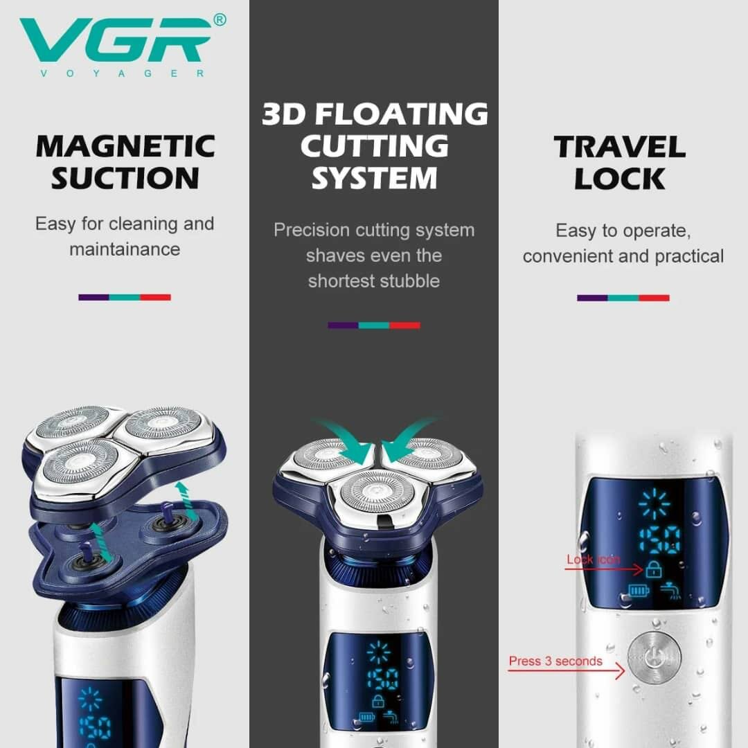 Rasoir Électrique Imperméable VGR