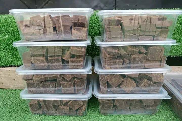 Cubes de chocolat écologiques