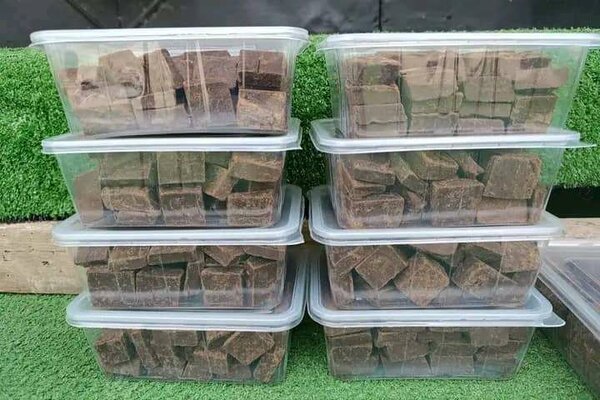 Cubes de chocolat écologiques