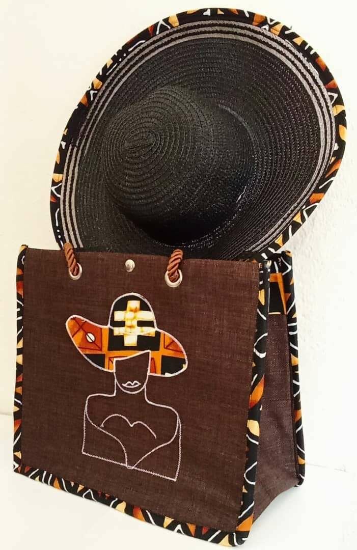 Ensemble Sac et Chapeau Afrique