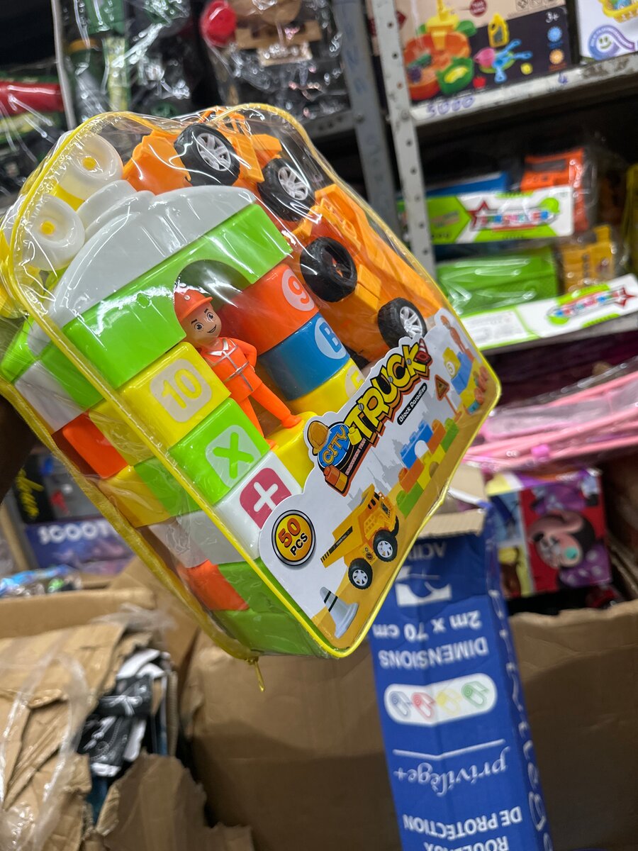 Jeu de construction camion enfant