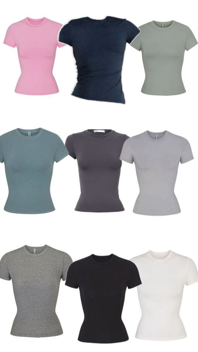 Lot de T-shirts basiques femme