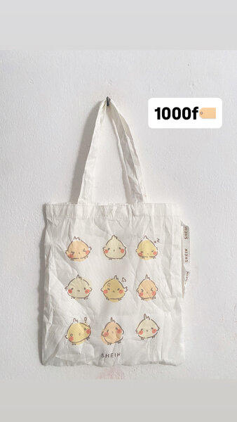 Tote bag en coton mignon