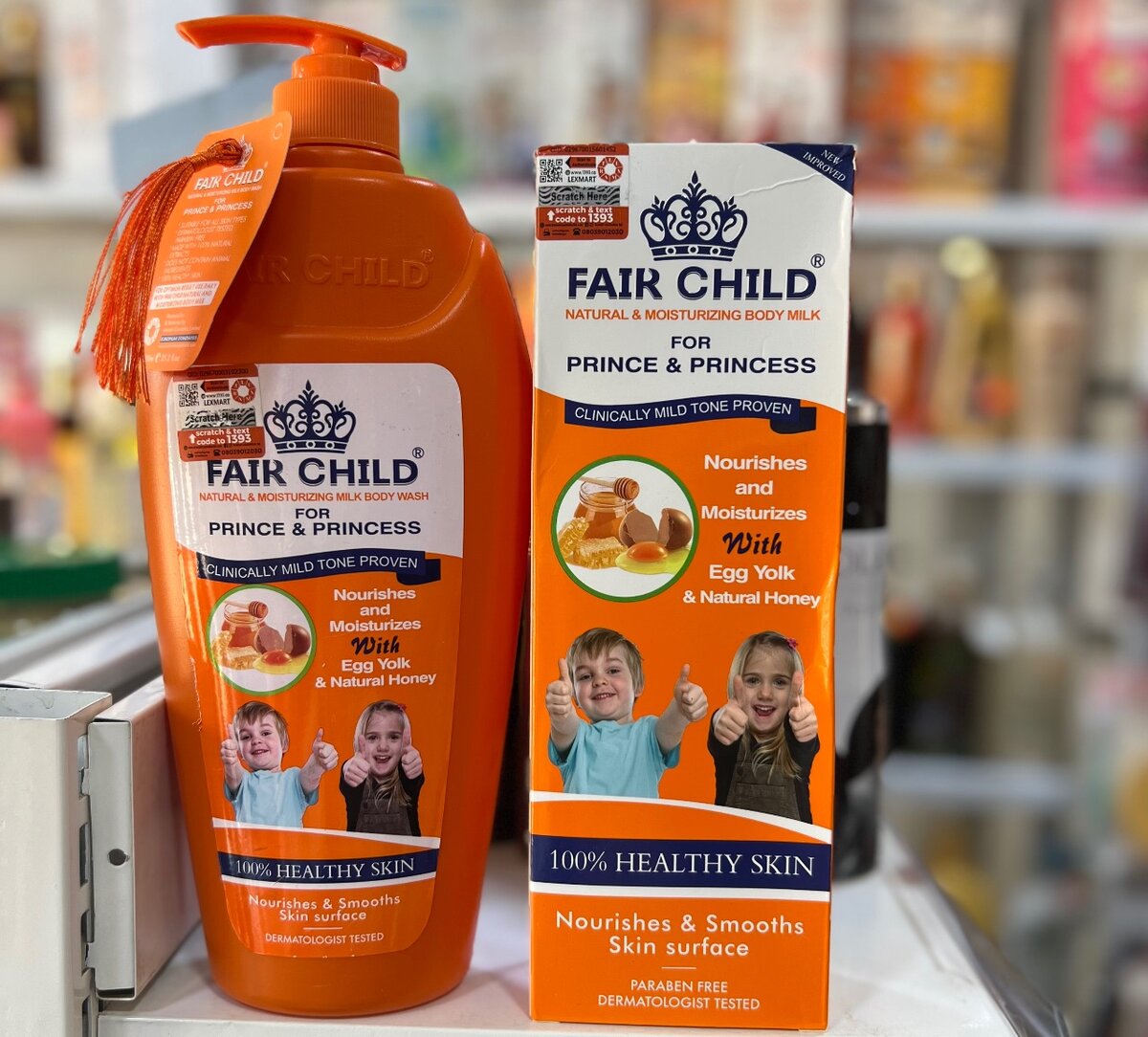 Fair Child lotion and Shower gel