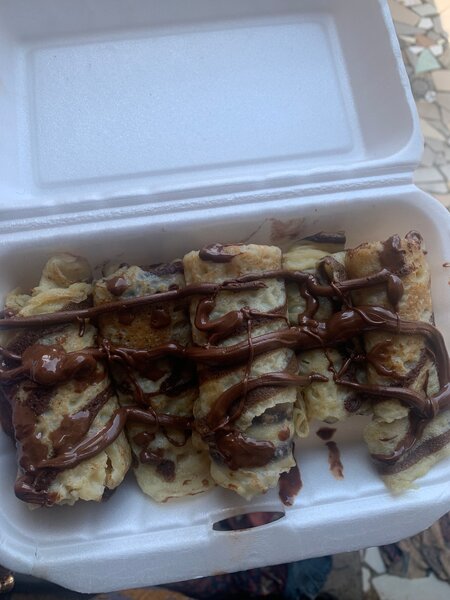 Crêpes sucrées au chocolat