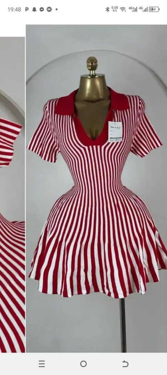 Robe rayée élégante