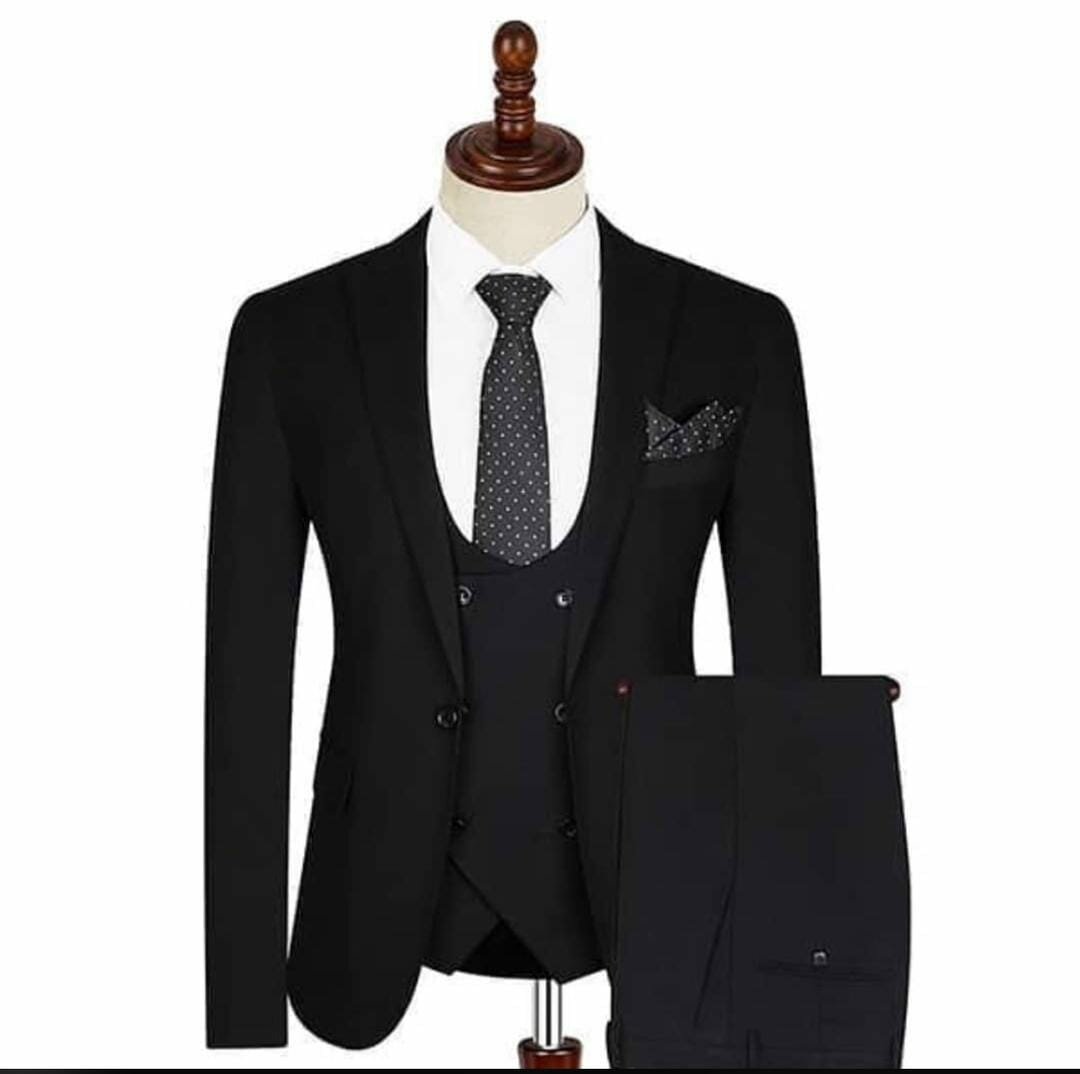 black men's suit