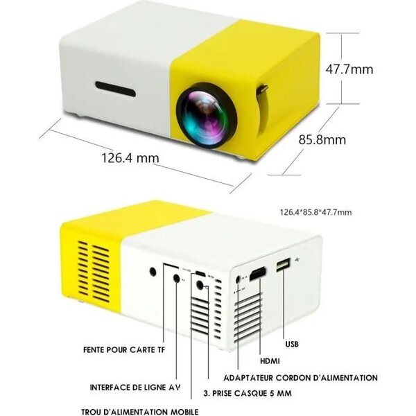 Mini projecteur Y300