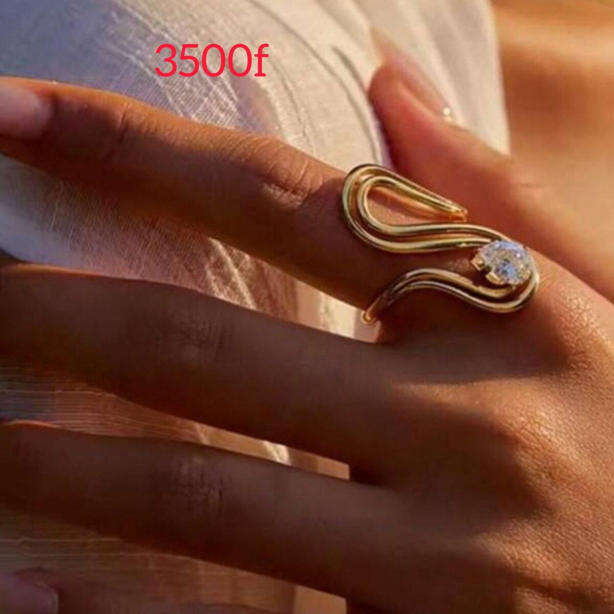 Bague élégante en or