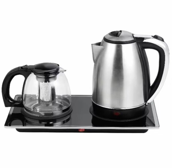 Bouilloire Électrique en Inox avec Théière