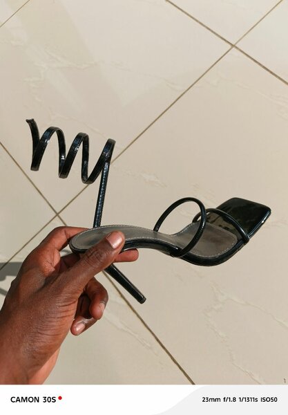 Sandales à talons spirales