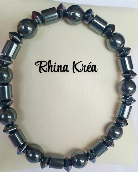 Bracelet magnétique hématite
