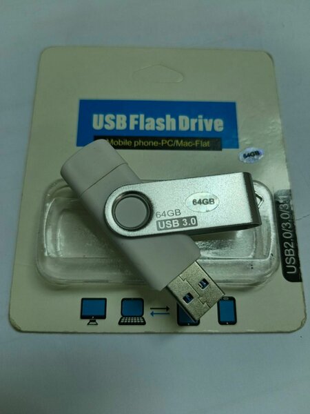 64 GB -Clé USB 3.0 Modèle 2en1