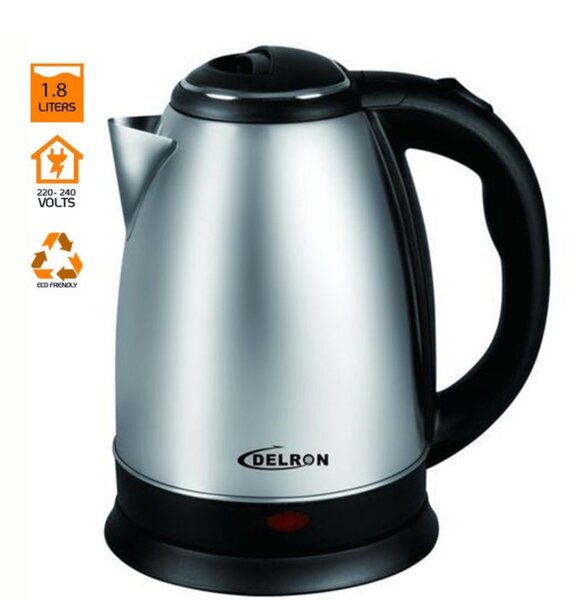 1.8L - DK-001 Electric Kettle - Black/Silver