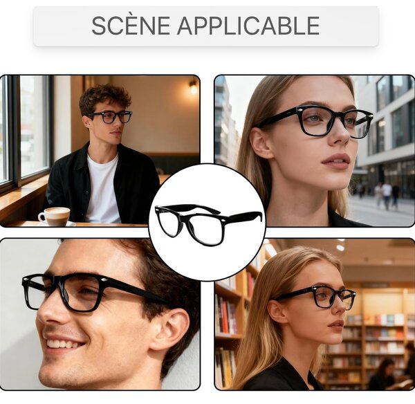 Lunettes Classiques Noires
