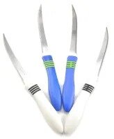 Pack of 4/8/12 Stainless Steel Fruit Knives: Multifunctional Kitchen Set for Peeling, Coring & Slicing (Vegetable and Fruit Cutlery)