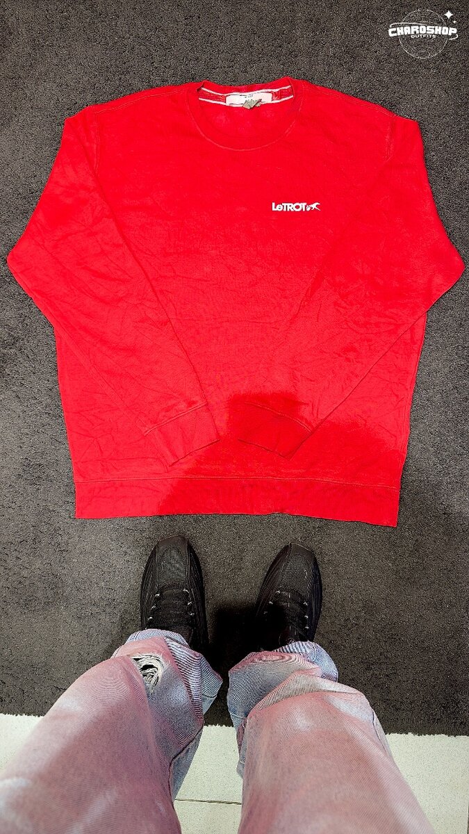 Sweat-shirt rouge unisexe tendance