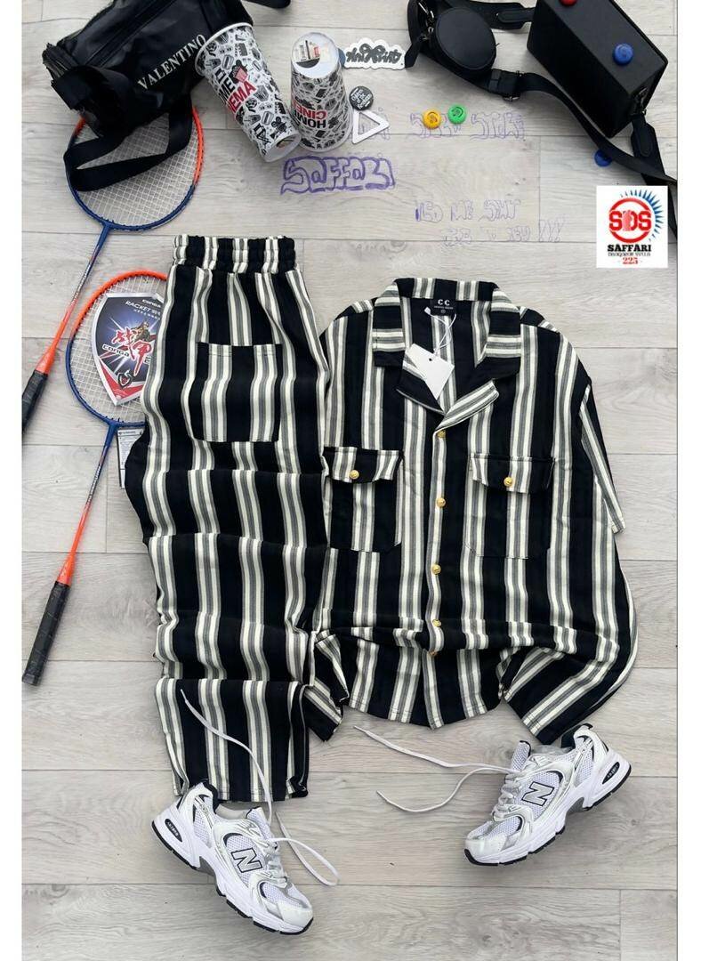 Pyjama rayé confortable