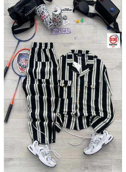 Pyjama rayé confortable