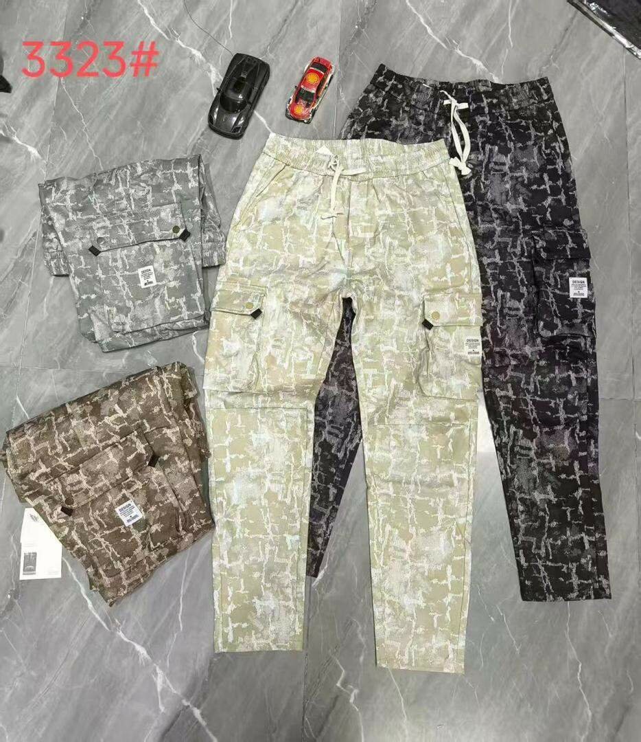 Pantalons cargo camouflage homme