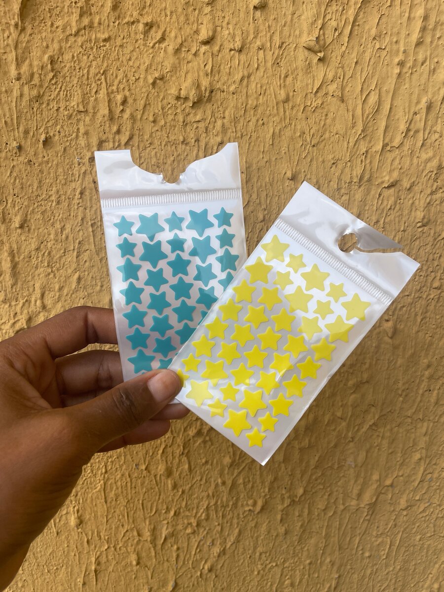 Colorful Star Stickers Set