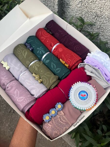 Box voiles mousseline à motif