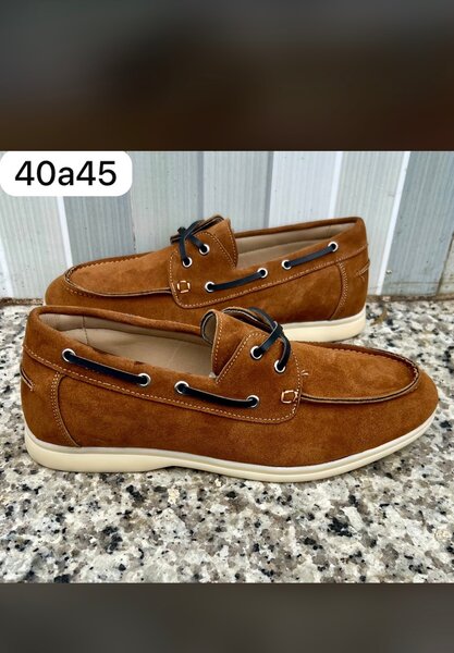 Chaussures bateau homme marron