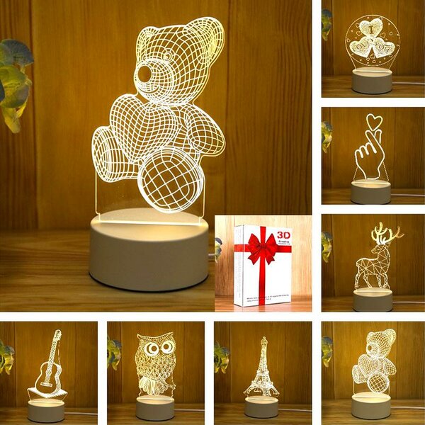 Lampe LED 3D Illusion